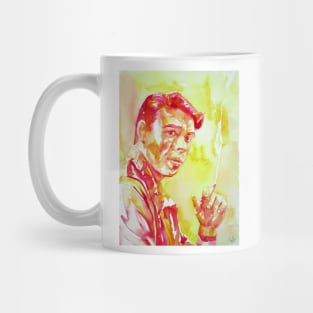 JACQUES BREL watercolor portrait Mug